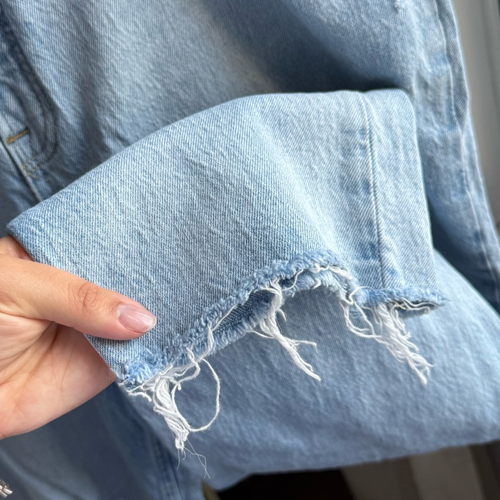 NWOT Free Assembly Light Blue Distressed Jeans | 18 - Picture 6 of 9